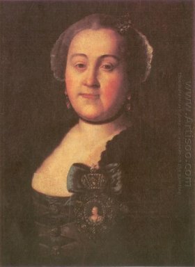 Porträtt av en Mistress Agrippina Leontyevna Apraksina