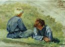 Мальчики на траве 1903