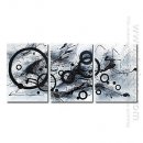 Handbemalte abstrakte Ölgemälde - Set von 3