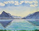 Озеро Thun симметричное отражение 1905
