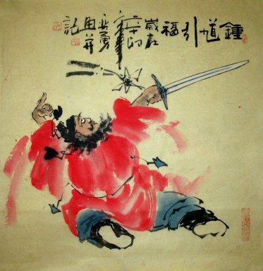 Zhong Kui - Pintura Chinesa