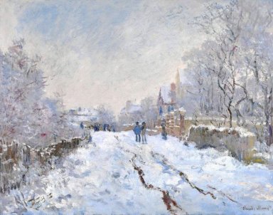 Schnee-Szene in Argenteuil