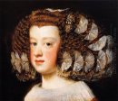 L'infante Marie-Thérèse fille de Philippe IV d'Espagne 1654