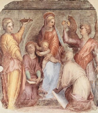 Mary avec l\'enfant et les saints 1514