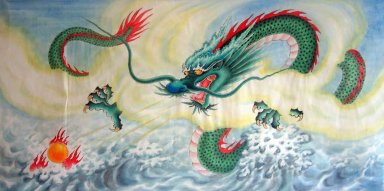 Draak - Chinees schilderij