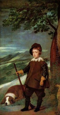 Prince Balthasar Carlos kläs som en Hunter 1636