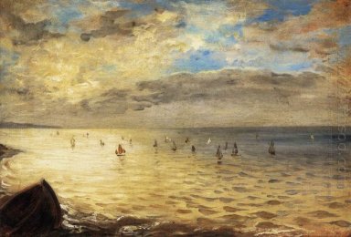 Zee gezien vanaf de hoogten van Dieppe 1852