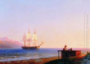 Frigate Bawah Sails 1838