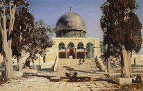 Haram Ash Sharif torget där Ancient Temple Of Jerusale