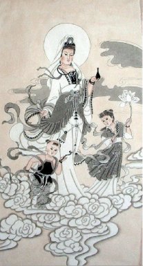 Pintura Guanyin-Chino