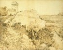 Bukit Dengan The Ruins Of Montmajour 1888