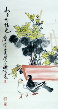 Chrysanthème - Chines peinture