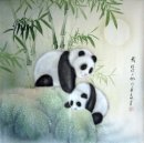 Panda & Bamboo - Pittura cinese