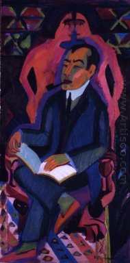 Portret van Kunsthandelaar Manfred schaamrood 1932
