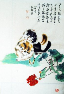 Cat - Peinture chinoise