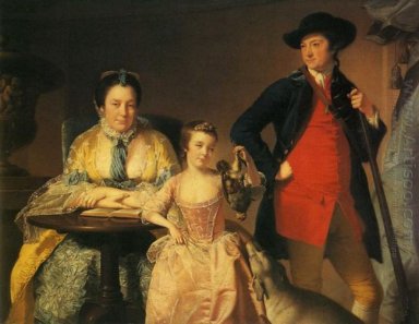 James And Mary Shuttleworth mit einem ihrer Töchter