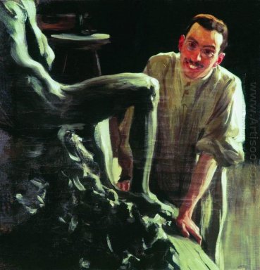 Portrait d\'un sculpteur et un peintre DS Stelletsky 1901