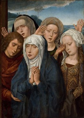 La Vergine Mourning con San Giovanni e le Pie Donne Da Galile