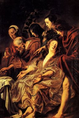 Los discípulos en la tumba 1625