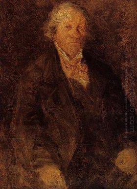 Portret van de kunstenaar Vader Leonard Sebastien Boudin 1850