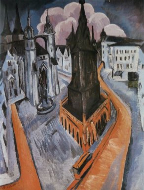The Red Tower Di Halle 1915