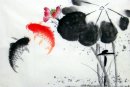 Fish-Lotus - peinture chinoise