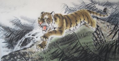 Tiger - Peinture chinoise