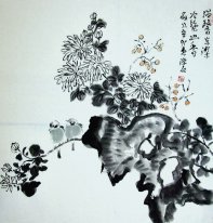 Chrysanthème - Chines peinture