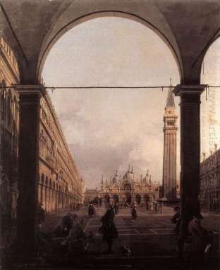 piazza San Marco olhar para o leste a partir do canto noroeste