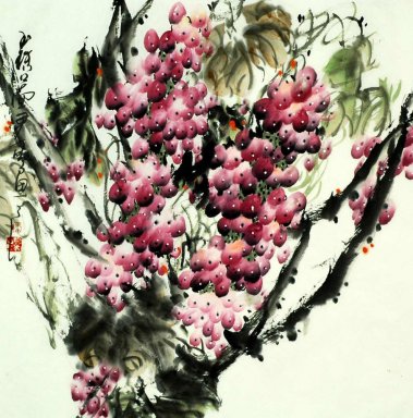 Uva - Pittura cinese