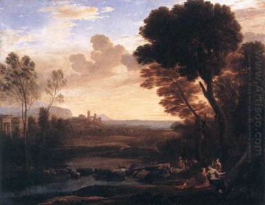 Пейзаж с Парижем и Oenone 1648