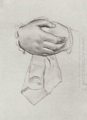 Drawing Hand к картине Торговца жена 1915