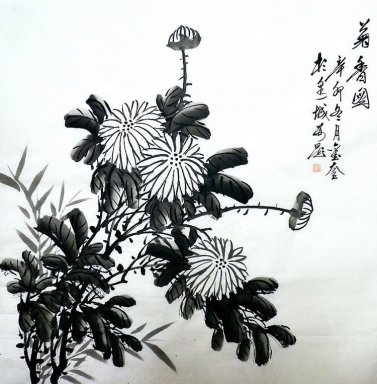 Pintura Chines - Crisântemo