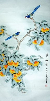 Magpies - Peinture chinoise