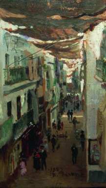 Rue des Serpents Dans Séville 1883