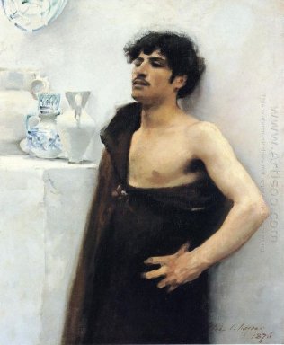 Hombre joven en Reverie 1876