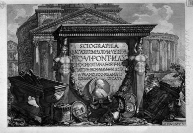Titelsida med en dedikation till Pius VI
