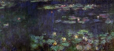 Water Lilies Grün Spiegelung rechte Hälfte 1926