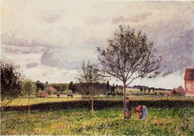 Eragny paysage le pré 1897