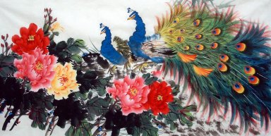Peacock - pittura cinese