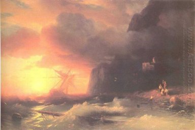 Le naufrage Près de Mountain Of Aphon 1856