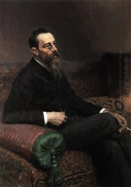 Porträt des Komponisten Nikolai Rymsky Korsakov 1893