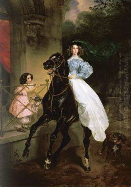 Rider Portrait Of Giovanina Et Amacilia Pacini L\'enfant Foster