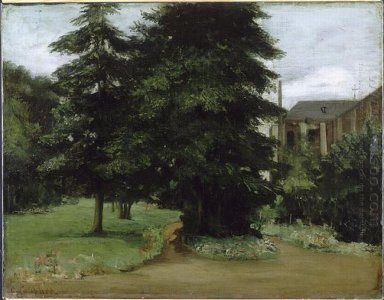 Der Garten der Loos Les Lille Abtei 1851