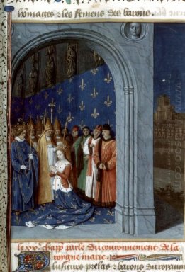 Maria Di Brabants Coronation nella Sainte Chapelle di Parigi