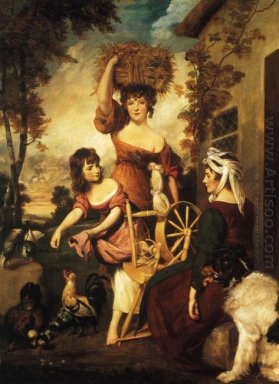 Frau und Fräulein Macklin Mit der Miss Potts 1788