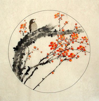 Birds & Bunga - Lukisan Cina