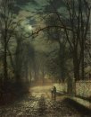 Sebuah Moonlit Lane 1874