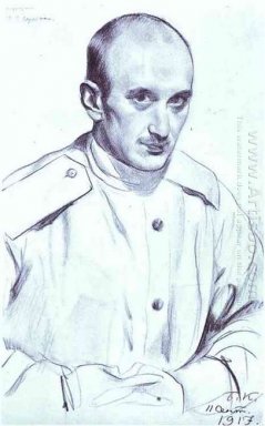 Porträt des Künstlers Georgi Werejskij 1917