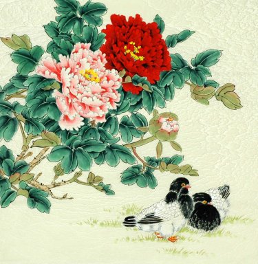 Peach - Peinture chinoise